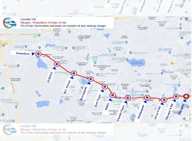 Upcoming metro corridor